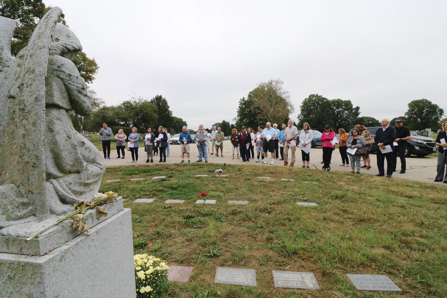 The National Day of Remembrance for aborted children, and for all babies who have died due to miscarriage, stillbirth or illness, took place on Saturday, Sept. 18, at the Gate of Heaven Cemetery, Guardian Angel Statue burial site.